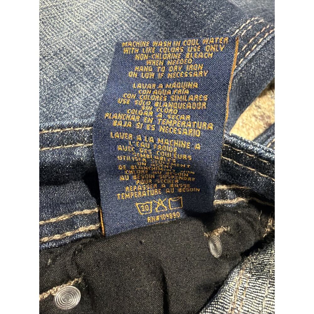 Seven7 Luxe Bootcut Flare Jeans Dark Wash Women 14 36x33 Stretch - Picture 5 of 8